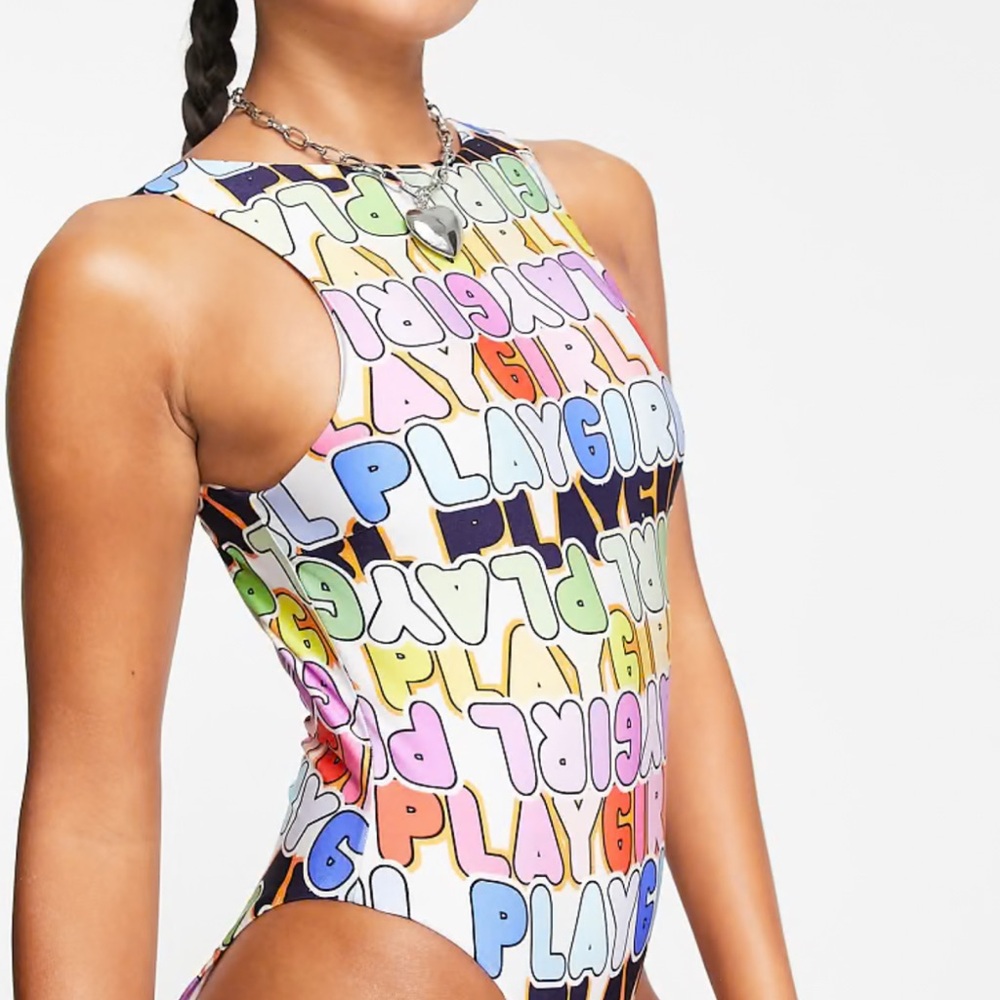NWT ASYOU  Multicolor One Piece Swimsuit 10